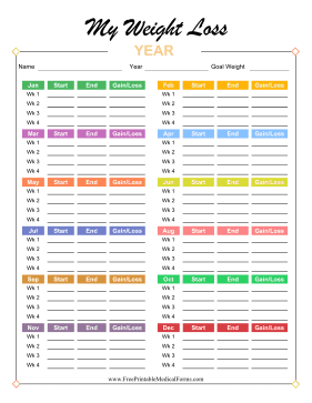 Weight Loss Tracker (PDF)