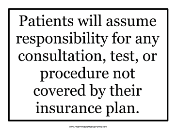 Insurance Sign Medical Form