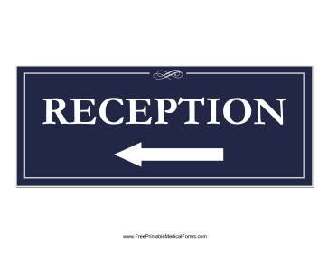 Reception Left Sign Medical Form