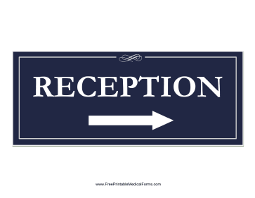 Reception Right Sign Medical Form