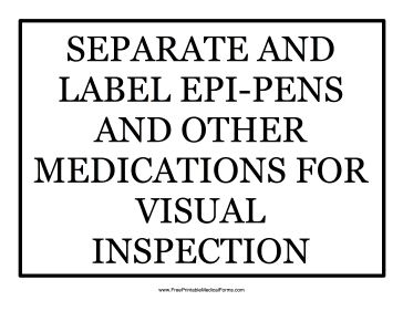 TSA Medication Sign Medical Form