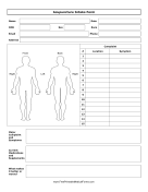 Acupuncture Intake