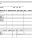 Adult Vaccination and TB Test Tracker