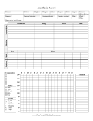 Anesthesia Record