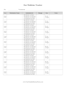 Animal Ear Medicine Tracker