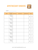 Apothecary Log