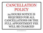 Cancellation Policy