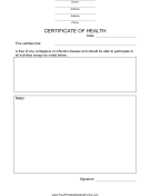 Health Form