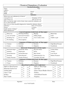 Chemical Dependency Evaluation