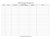 Covid Vaccine Attestation Log