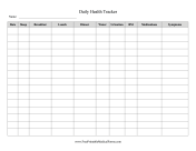 Daily Health Tracker