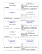 Deaf ID Card