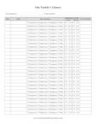 Family Eyeglasses Replacement Tracker