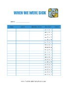 Family Illnesses Record medical form