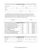 Flu Shot Consent Form