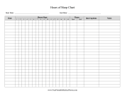 Hours Of Sleep Chart