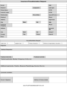 Insurance Preauthorization Request