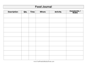 Large-Print Food Journal