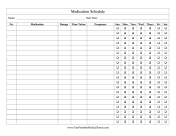 Medication Schedule Checklist