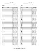 Meds Compliance Monthly Tracker