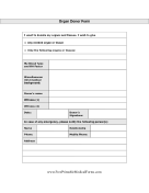 Organ Donor Form