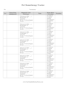 Pet Chemotherapy Tracker