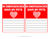 Rescue Pets Sign