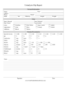 Urinalysis Dip Report