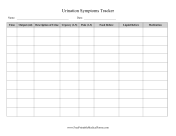 Urination Symptoms Tracker