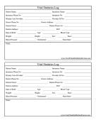 Vital Statistics Log