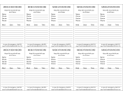 Wallet-sized Medication Record Card