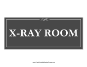 X-Ray Room Sign